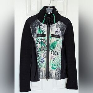 Marc Cain Black Textured Knit Sweater